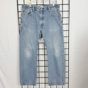 VTG Levi's 505 Jeans Mens 36x30 Blue Straight Fit Medium‎ Wash Grunge 90s Cowboy